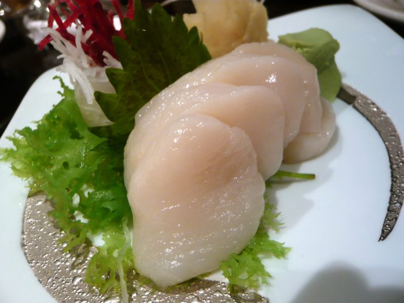 Scallop sashimi Magnificent Japan